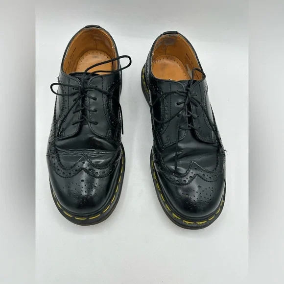 COPY - RARE Vtg Dr Martens 3989 Made in England Wingtip Black Brogues Oxfords C… - Picture 7 of 12